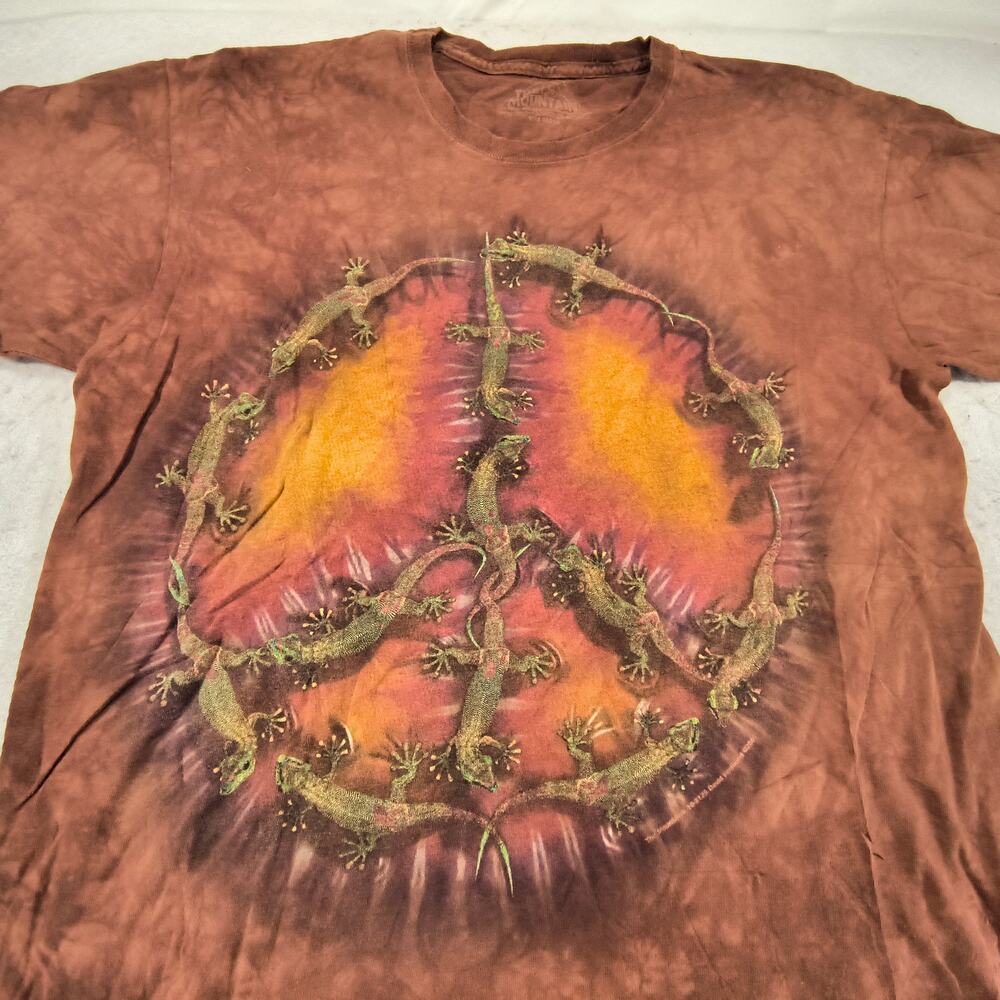 The Mountain Eagle Short Sleeve Casual Graphic T Shirt Adult Mens Size L Brown